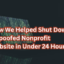 How We Helped Shut Down a Spoofed Nonprofit Website in Under 24 Hours